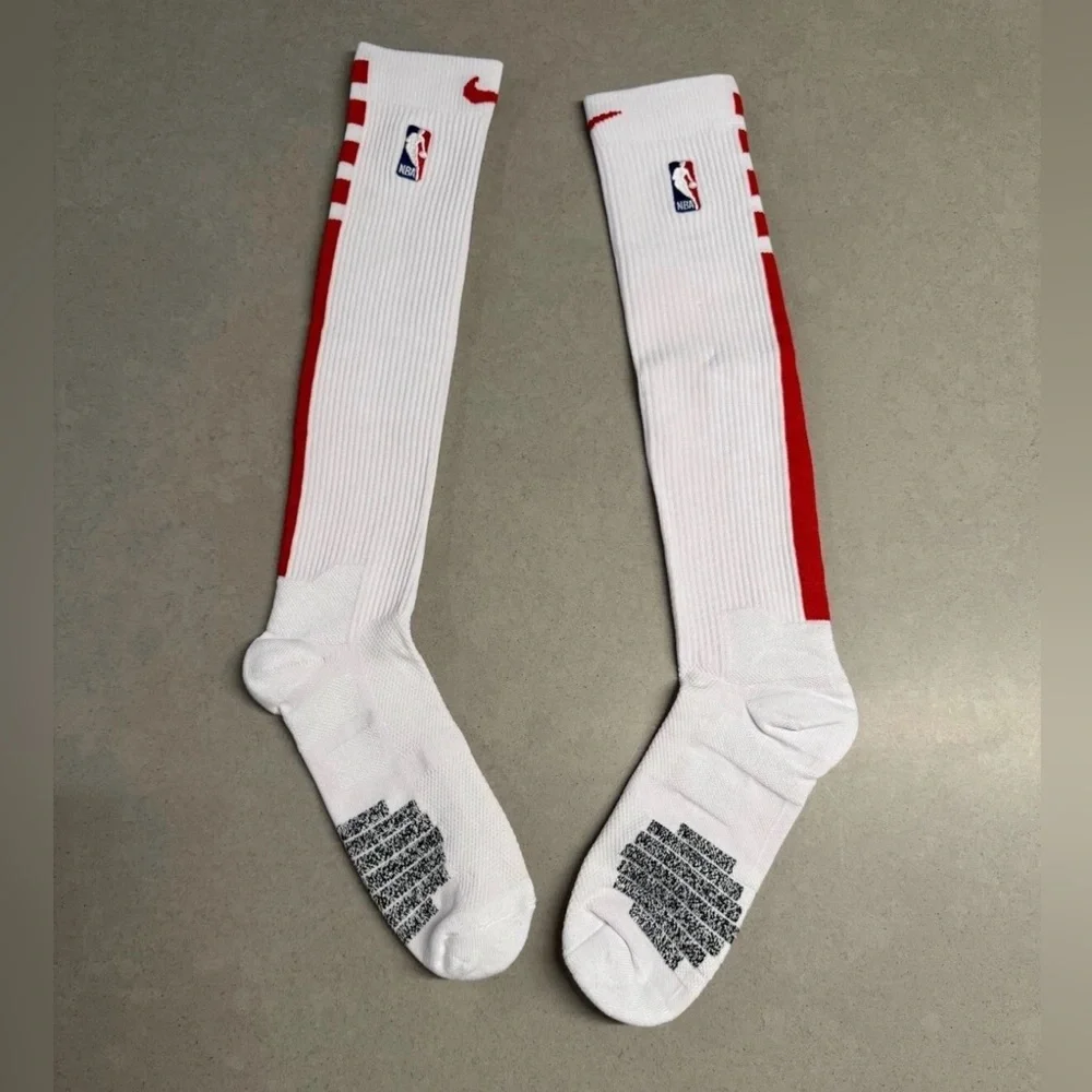 Nike Elite NBA Basketball Over Knee High Socks L choose RED/BLACK/BLUE